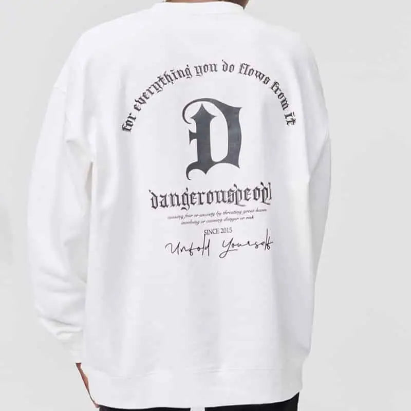 Cotton Pullover Crew Neck Sweatshirt