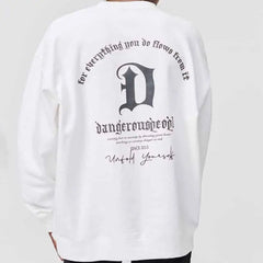 Cotton Pullover Crew Neck Sweatshirt
