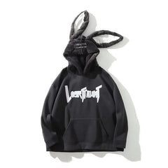 Cotton Rabbit Ears Oversized Hoodie