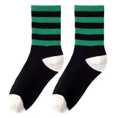 Cotton Socks with Geometric Smiley Face Hip Hop Style