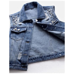 Cotton Solid Outerwear Type Vest with Adjustable Waist