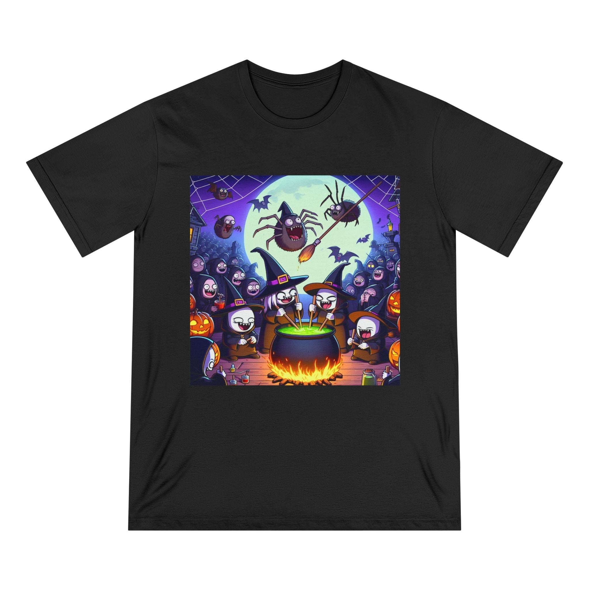 Cotton T-Shirt Classic Spooky Portrayal Witches Cook-off