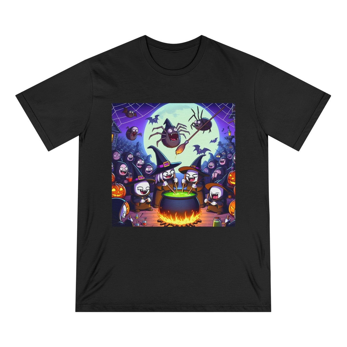 Cotton T-Shirt Classic Spooky Portrayal Witches Cook-off