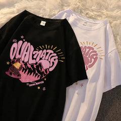 Cotton T Shirt Dual Match Heart Style Printed Design