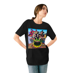 Cotton T Shirt Multicultural Witch Party Ghoul Gathering