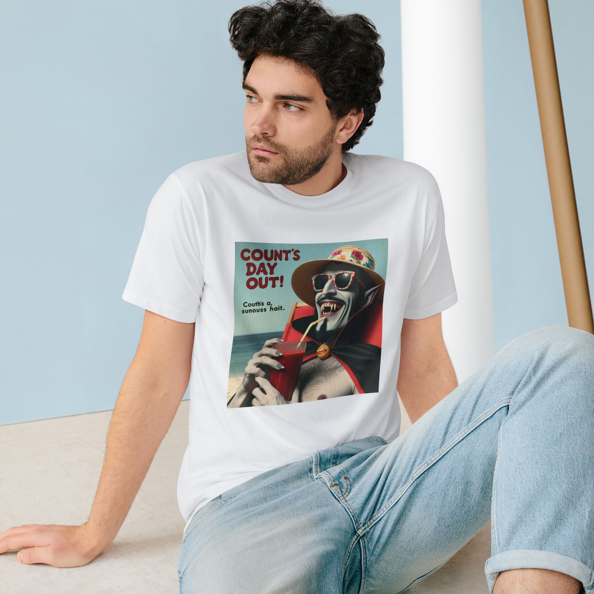 Cotton T-Shirt Universal Terror Vampire Design