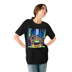 Cotton T-Shirt Witches Forest Scene Timeless Fright Night