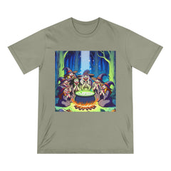 Cotton T-Shirt Witches Forest Scene Timeless Fright Night