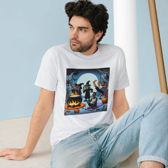 Cotton T Shirt with Classically Spooky Specters Design