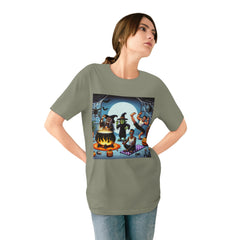 Cotton T Shirt with Classically Spooky Specters Design