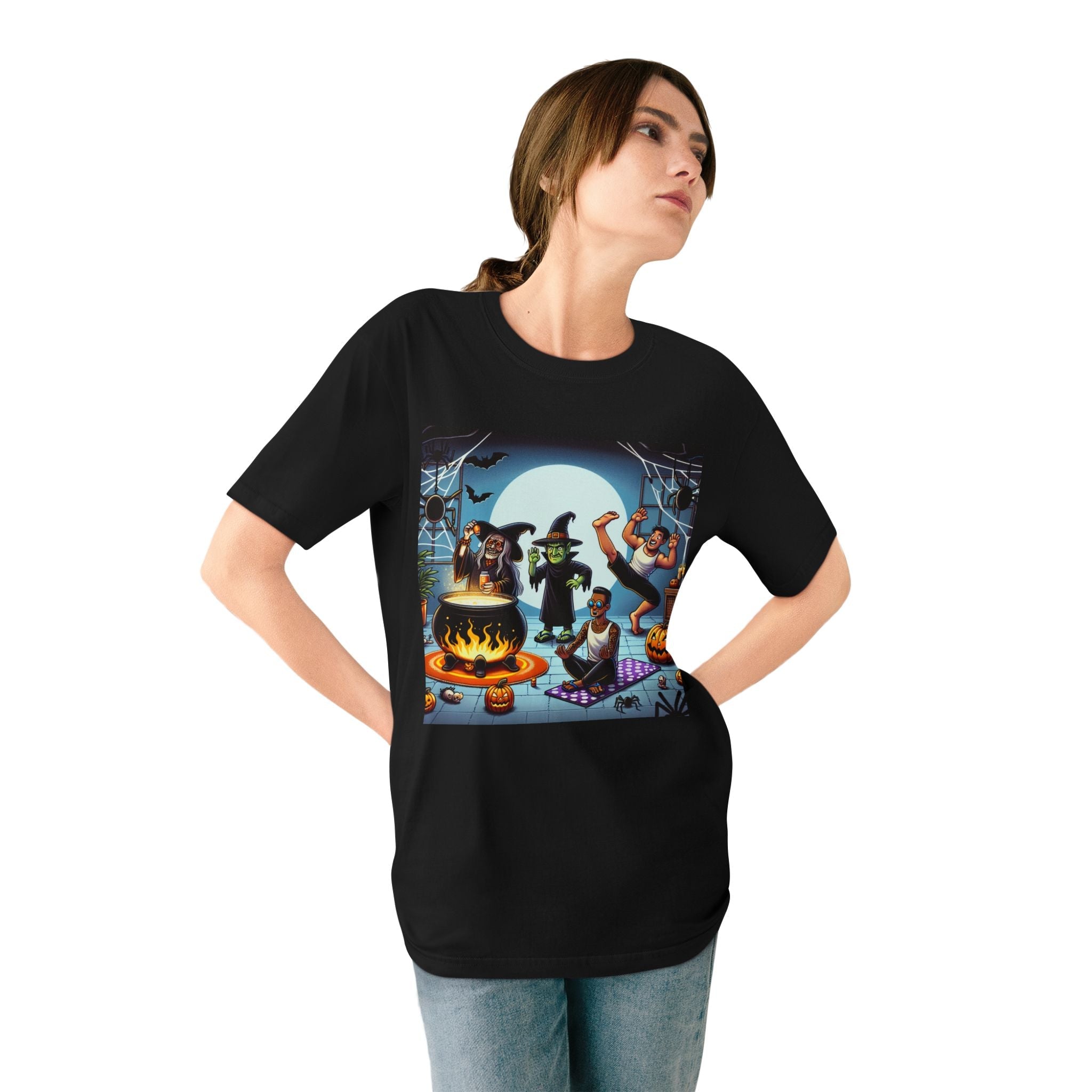 Cotton T Shirt with Classically Spooky Specters Design