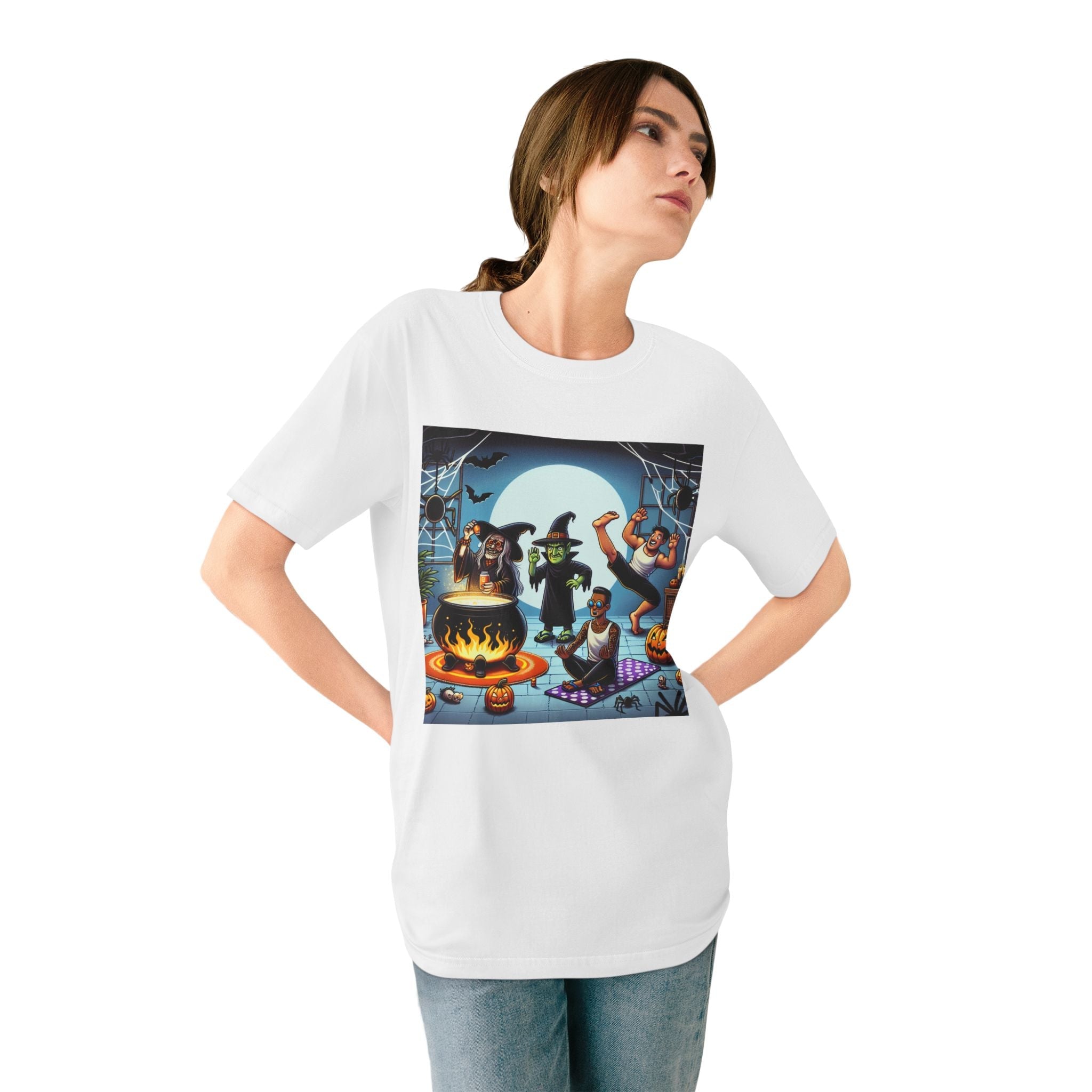 Cotton T Shirt with Classically Spooky Specters Design