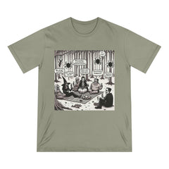 Cotton T-Shirt with Whimsical Fear Fables Halloween Design