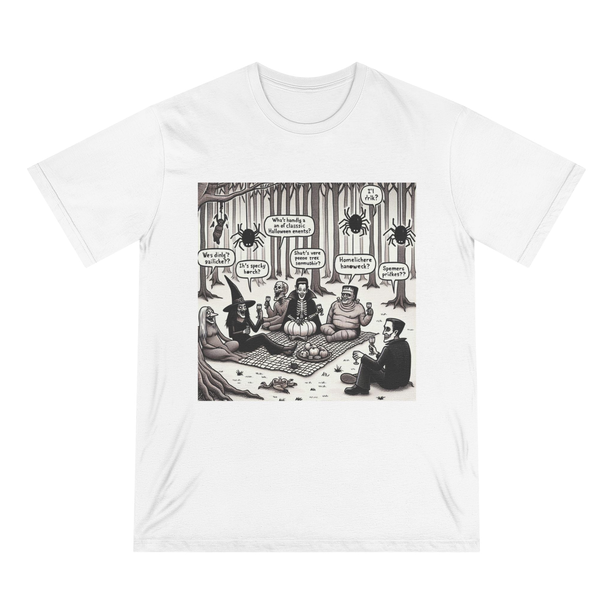 Cotton T-Shirt with Whimsical Fear Fables Halloween Design