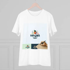Cotton Vegan Logo T-Shirts with Refined Typography