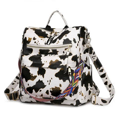 Cow Print PU Leather Handbags and Shoulder Bag