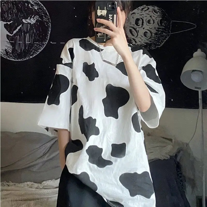 Cow Print Short Sleeve T-Shirt