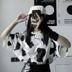 Cow Print Short Sleeve T-Shirt