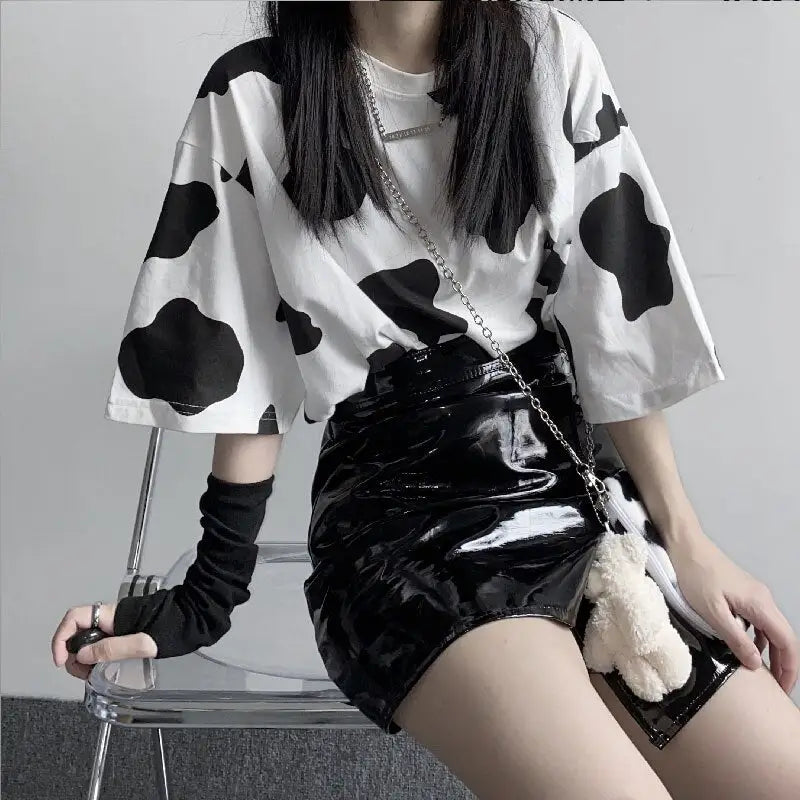 Cow Print Short Sleeve T-Shirt