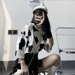 Cow Print Short Sleeve T-Shirt