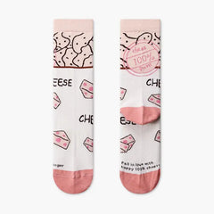 Creative Colorful Socks Cotton Blend Mid Tube for Women