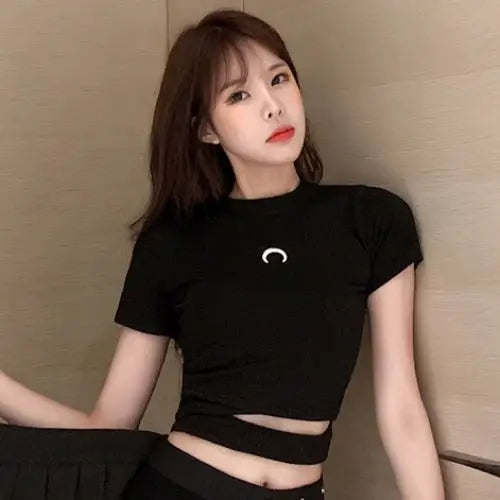 Crescent Moon Blouse and Skirt Set for Women / XS