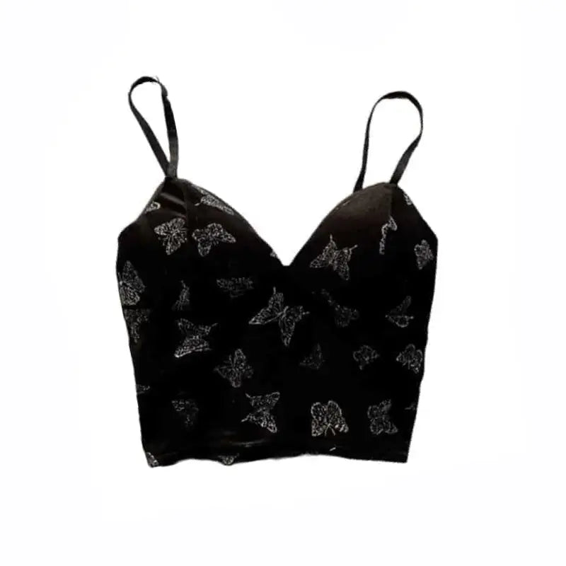 Crescent Moon Butterfly Backless Slim Camis Tank Top C / S