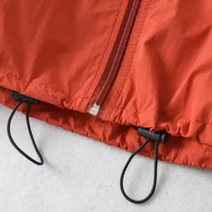 Cropped Windbreaker Long Sleeve Jacket for Women