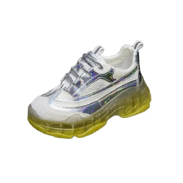 Crystal Laser PU Vegan Sports Shoes