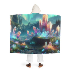 ’Crystal Mirage - Magical Hooded Sherpa Blanket’