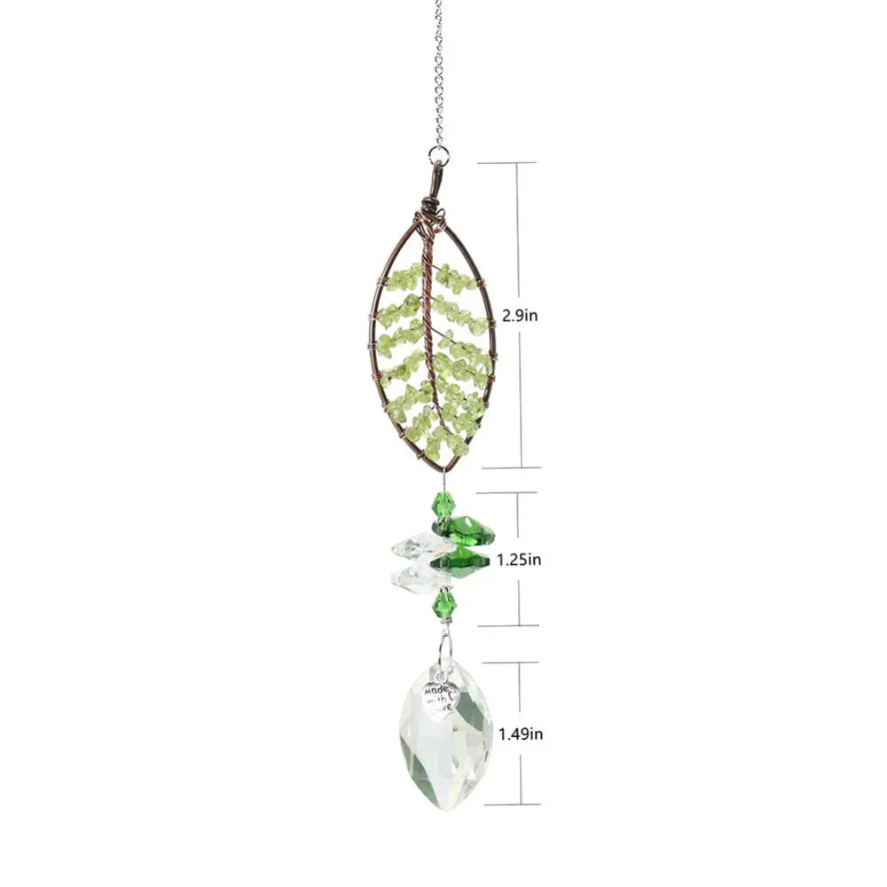 Crystal Windchime Ornament Star Moon Pendant - 27