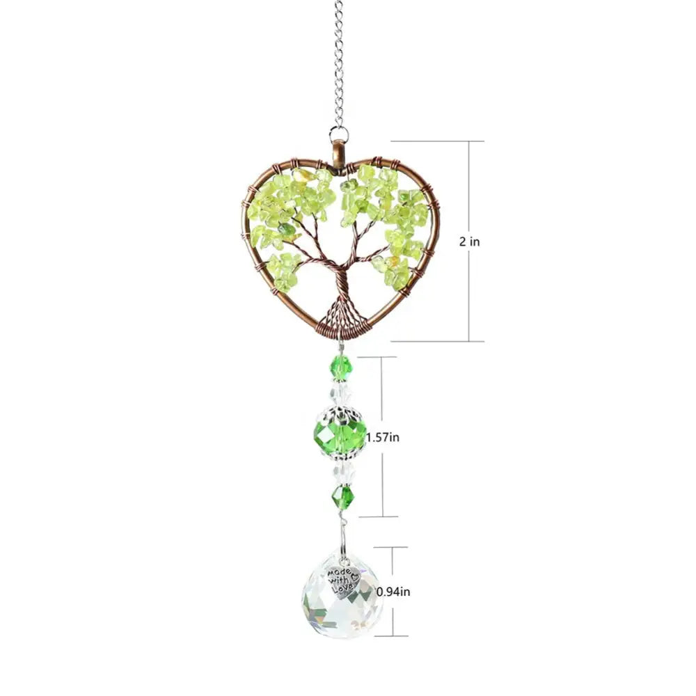 Crystal Windchime Ornament Star Moon Pendant - 28