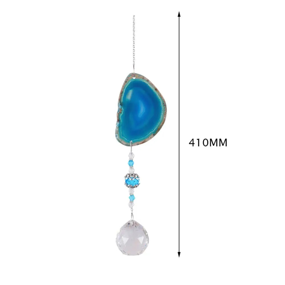 Crystal Windchime Ornament Star Moon Pendant - 35