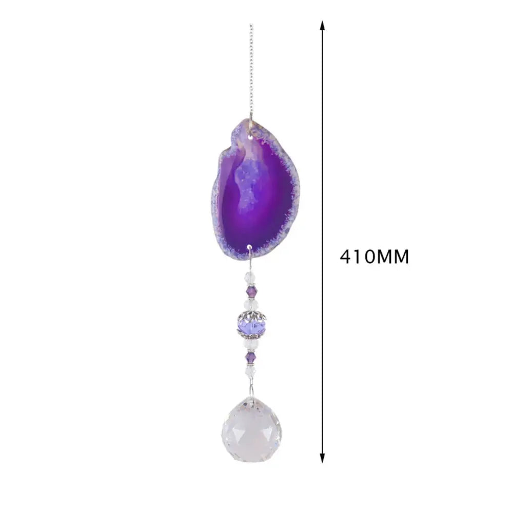 Crystal Windchime Ornament Star Moon Pendant