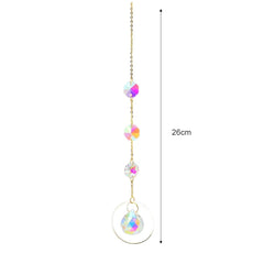 Crystal Windchime Ornament Star Moon Pendant