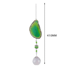 Crystal Windchime Ornament Star Moon Pendant