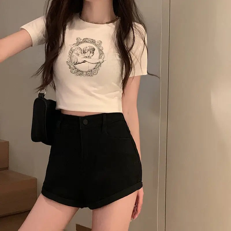 Cupid’s Mirror Graphic Top for Women