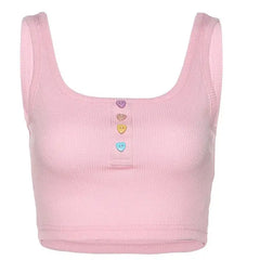 Cute Aesthetic Pastel Color Sexy Tank Tops