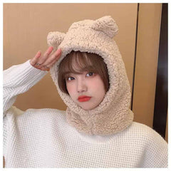 Cute Bear Winter Warm Balaclava