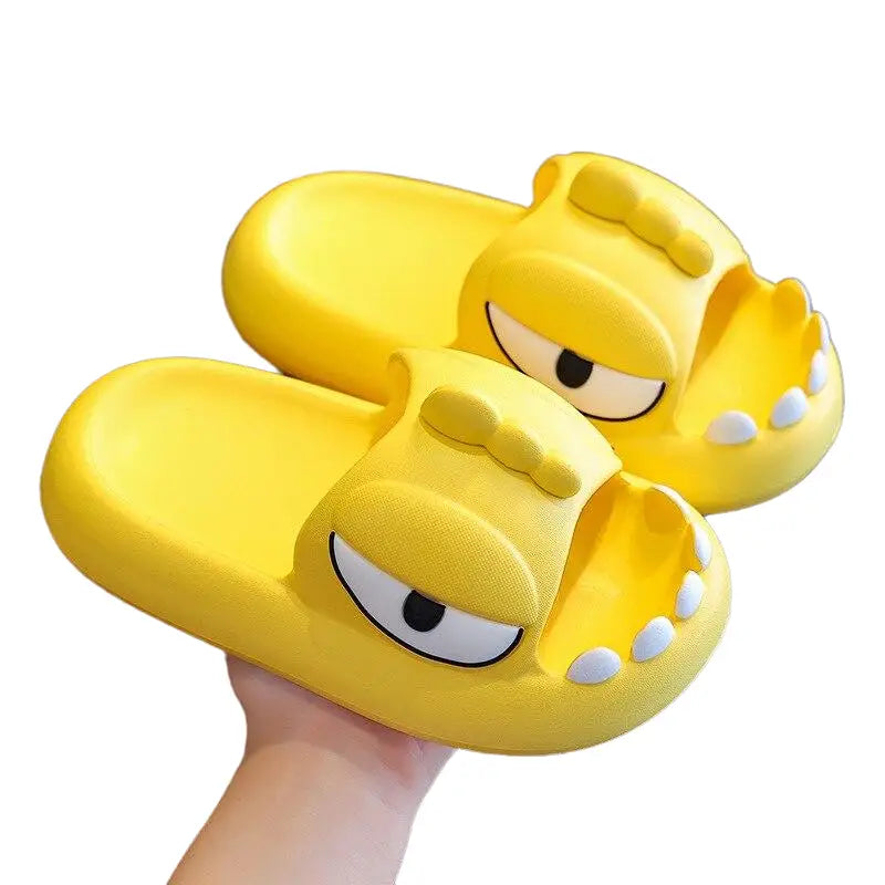 Cute Cartoon Monster Slippers - Yellow / 170(insole 16cm)