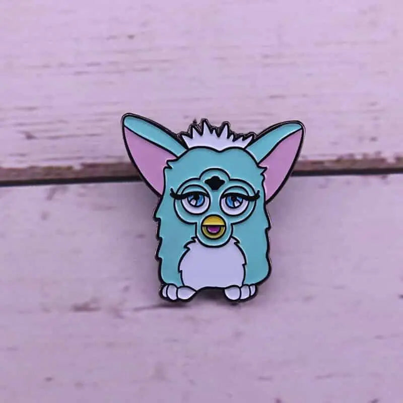 Cute Furby Vaporwave Enamel Pin - Brooch