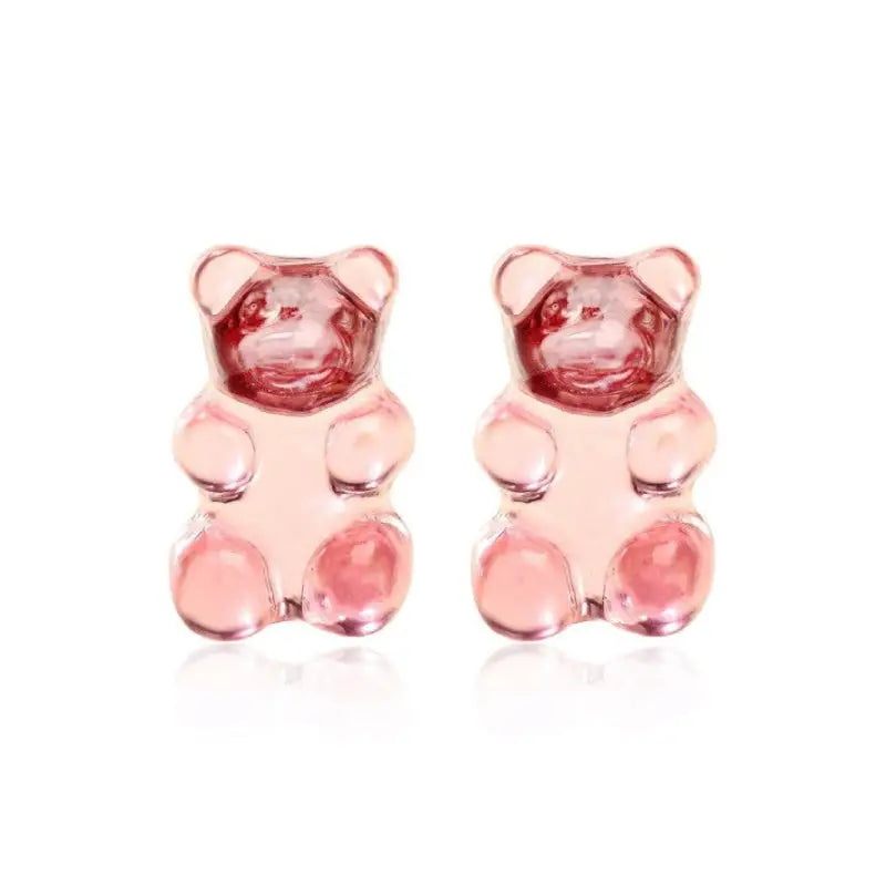 Cute Jelly Bear Stud Earrings