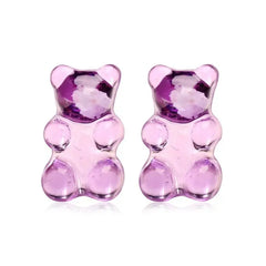 Cute Jelly Bear Stud Earrings