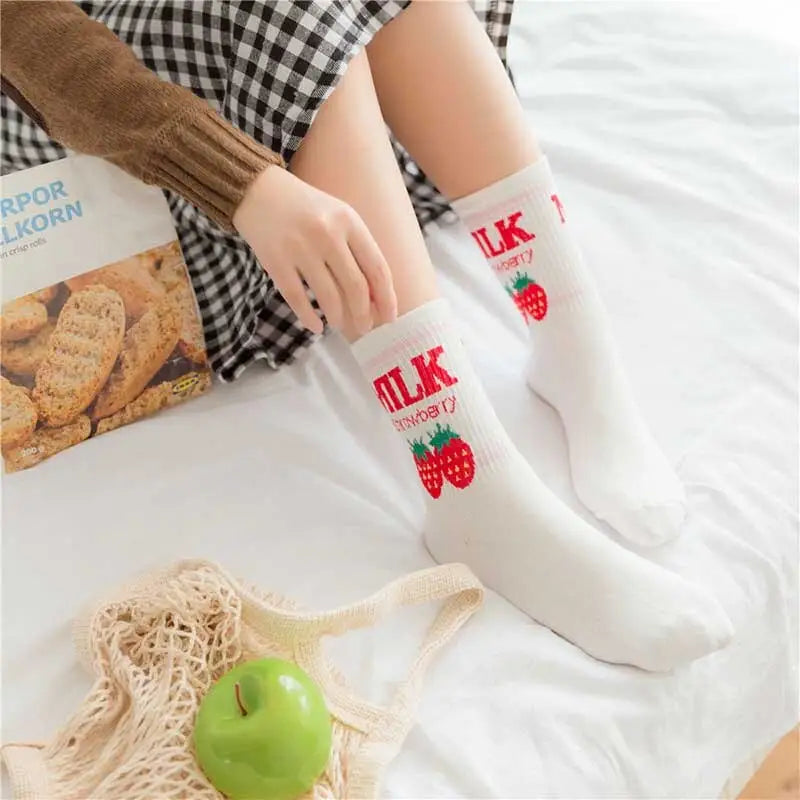 Cute Milk Socks