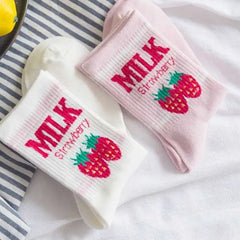 Cute Milk Socks