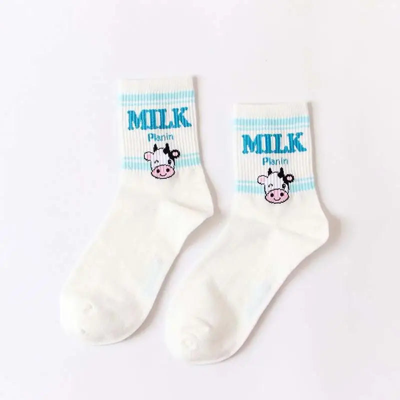 Cute Milk Socks