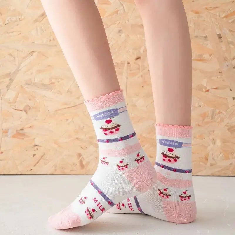 Cute Pastel Cartoon Socks