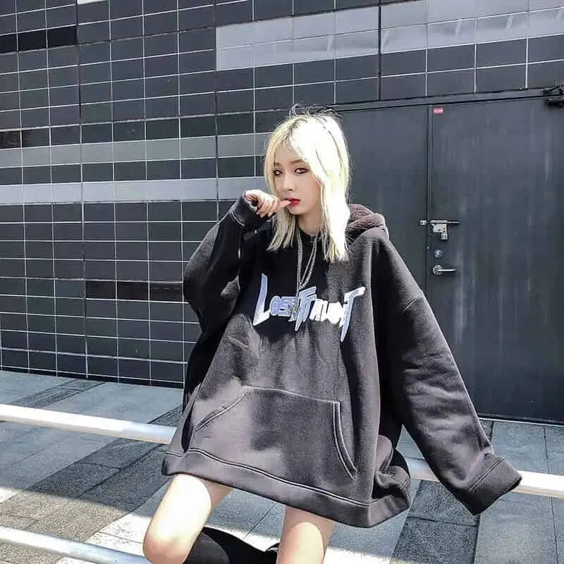 Cute Rabbit Ear Loose Hoodie for Women