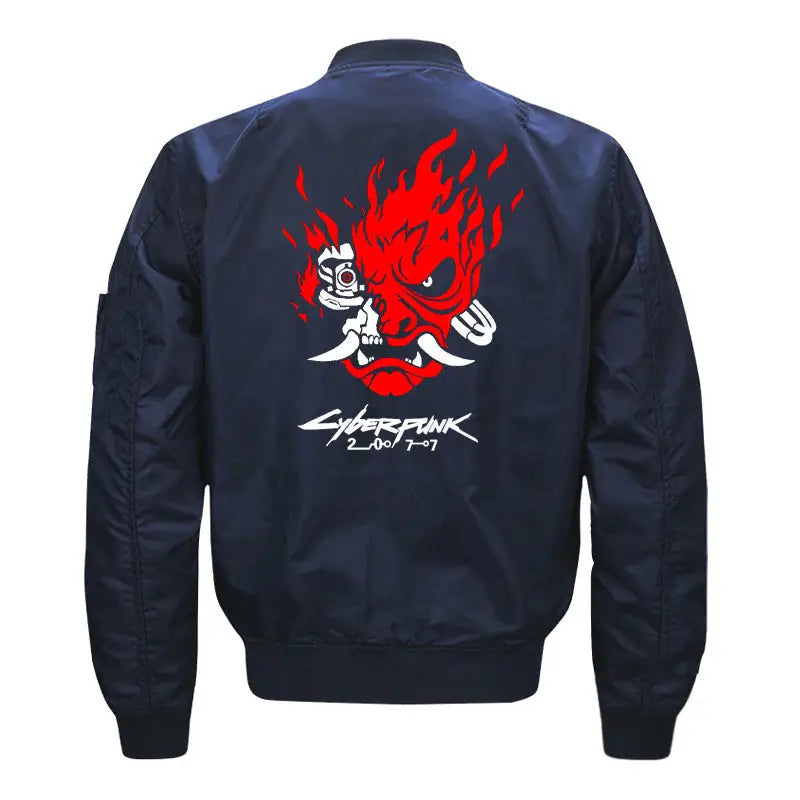 Cyberpunk 2077 Samurai Bomber Jacket - Blue / M