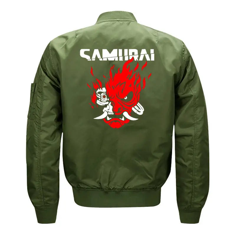 Cyberpunk 2077 Samurai Bomber Jacket - II / Green / M